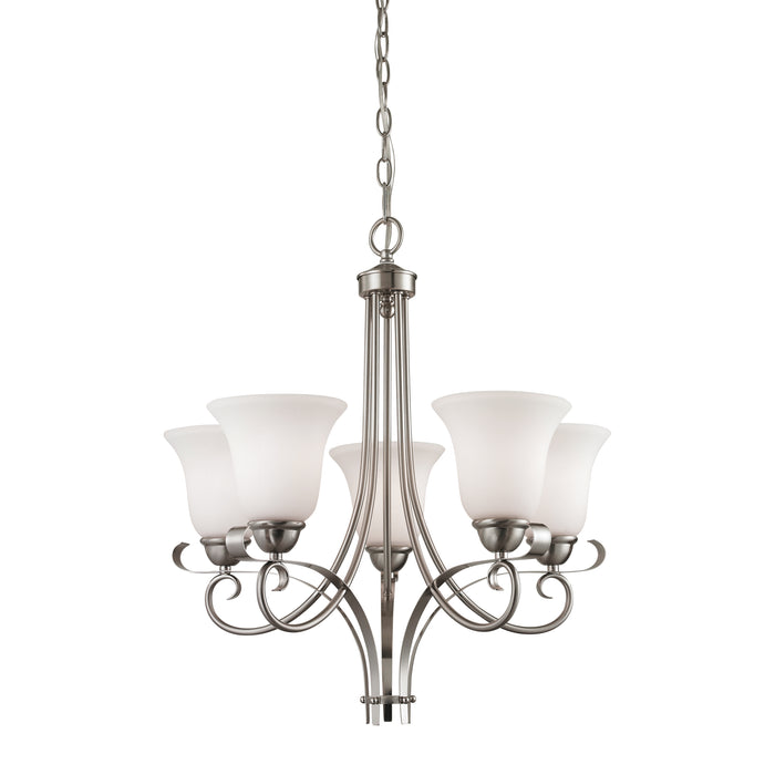 Brighton 22'' Wide 5-Light Chandelier - Brushed Nickel