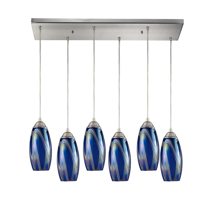 Iridescence Configurable Multi Pendant - Satin Nickel