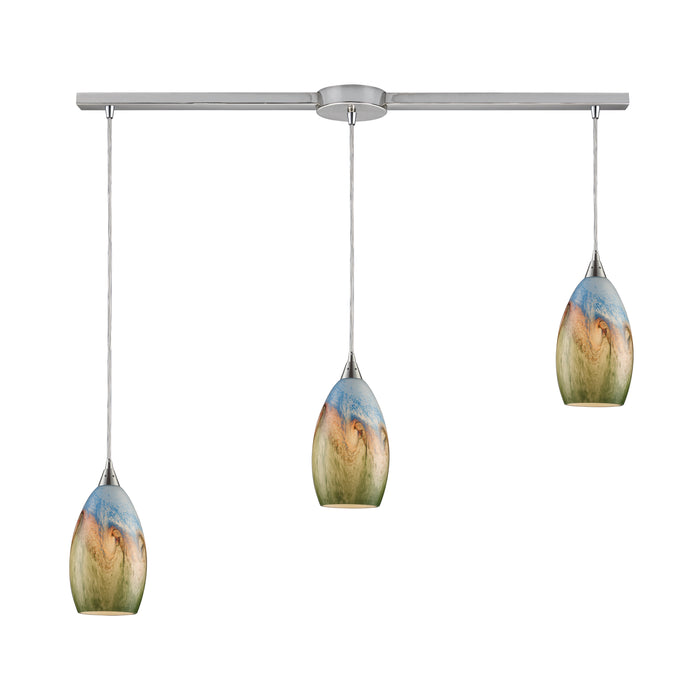 Geologic Configurable Multi Pendant - Satin Nickel