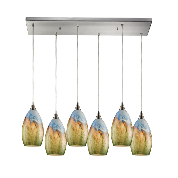 Geologic Configurable Multi Pendant - Satin Nickel