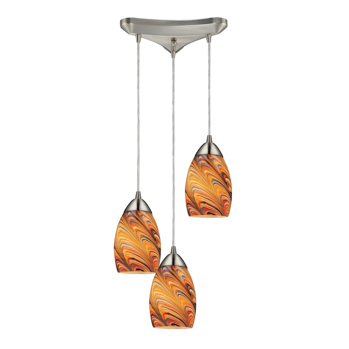 Vortex Configurable Multi Pendant - Satin Nickel