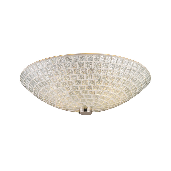 Fusion 12'' Wide 2-Light Semi Flush Mount - Satin Nickel