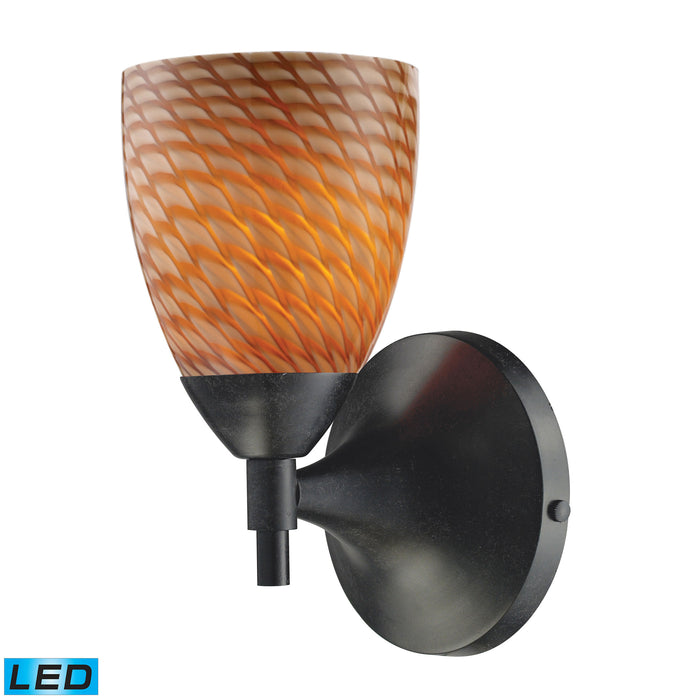 Celina 9'' High 1-Light Sconce - Dark Rust