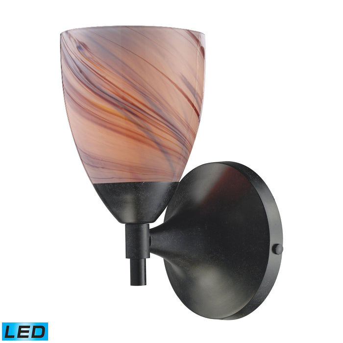 Celina 9'' High 1-Light Sconce - Dark Rust