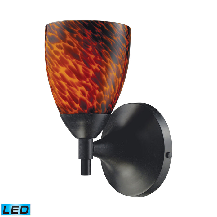 Celina 9'' High 1-Light Sconce - Dark Rust