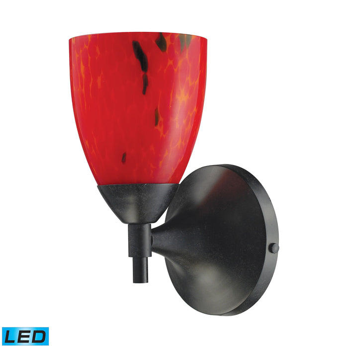 Celina 9'' High 1-Light Sconce - Dark Rust