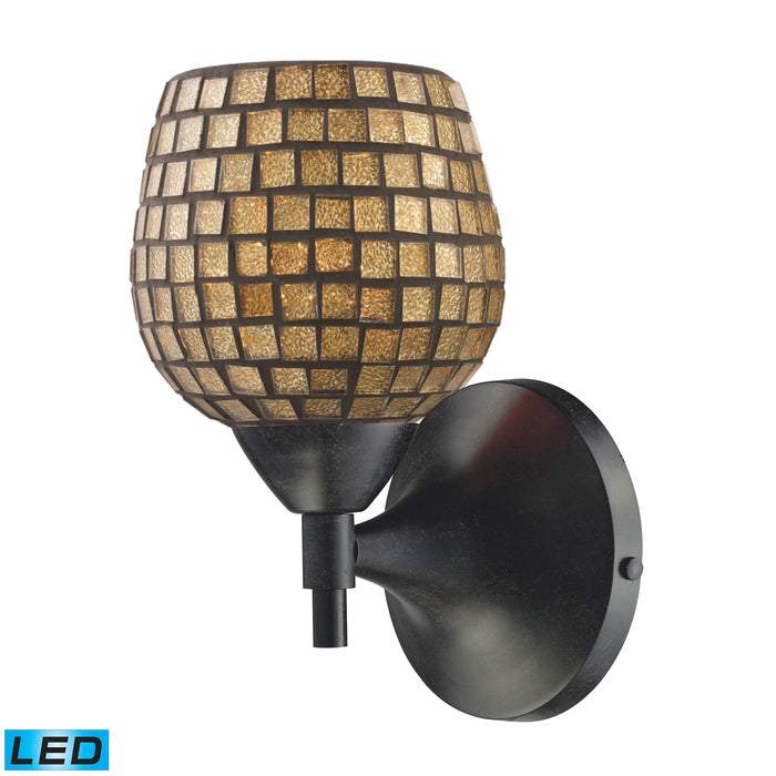 Celina 9'' High 1-Light Sconce - Dark Rust