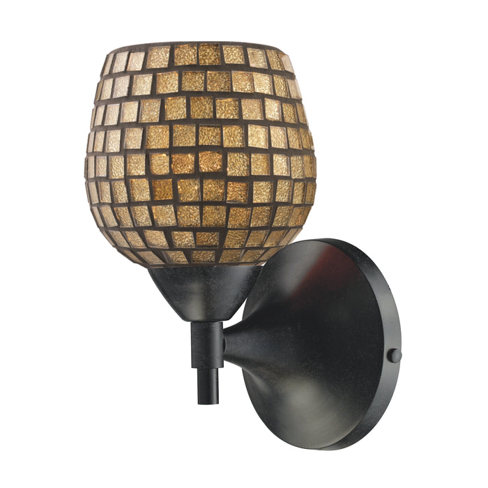 Celina 9'' High 1-Light Sconce - Dark Rust