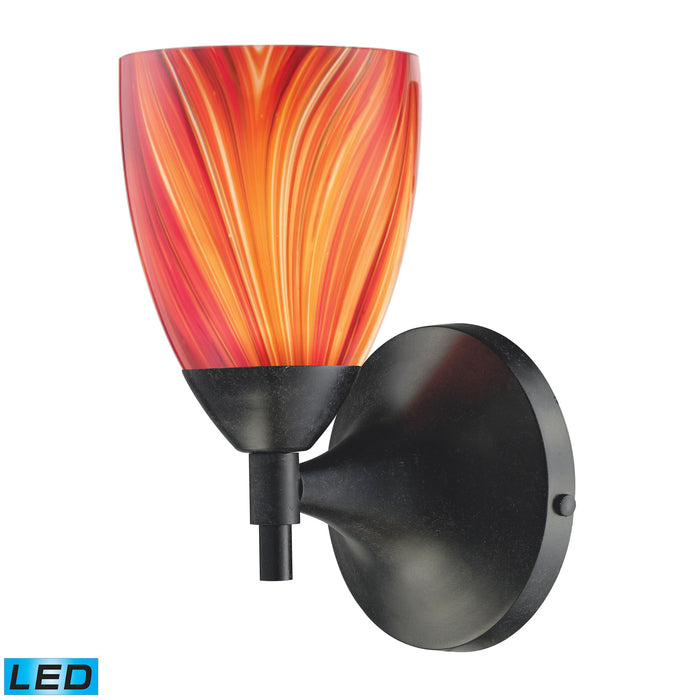 Celina 9'' High 1-Light Sconce - Dark Rust