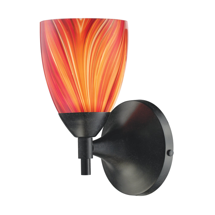 Celina 9'' High 1-Light Sconce - Dark Rust