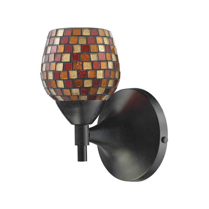 Celina 9'' High 1-Light Sconce - Dark Rust