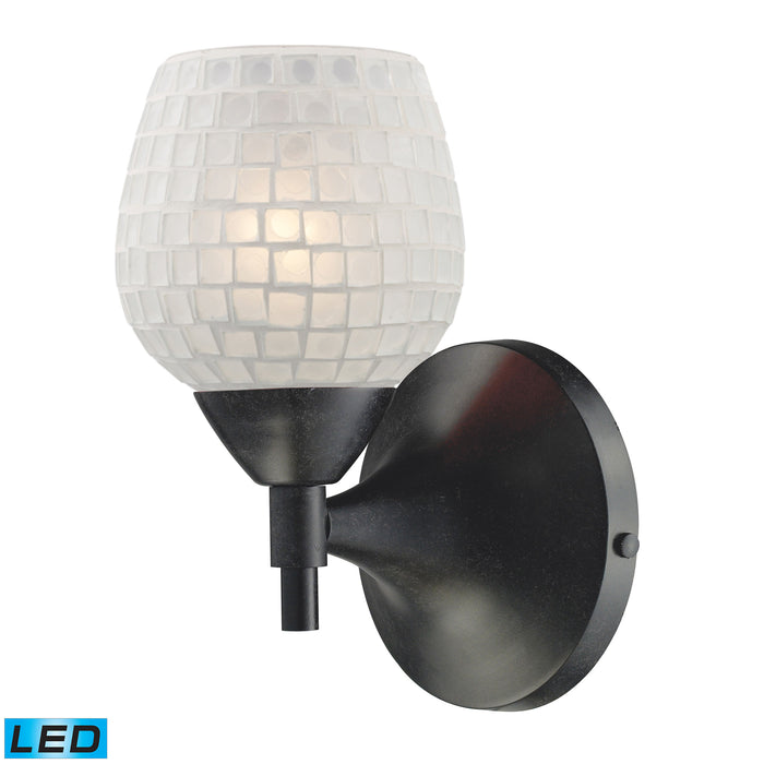 Celina 9'' High 1-Light Sconce - Dark Rust