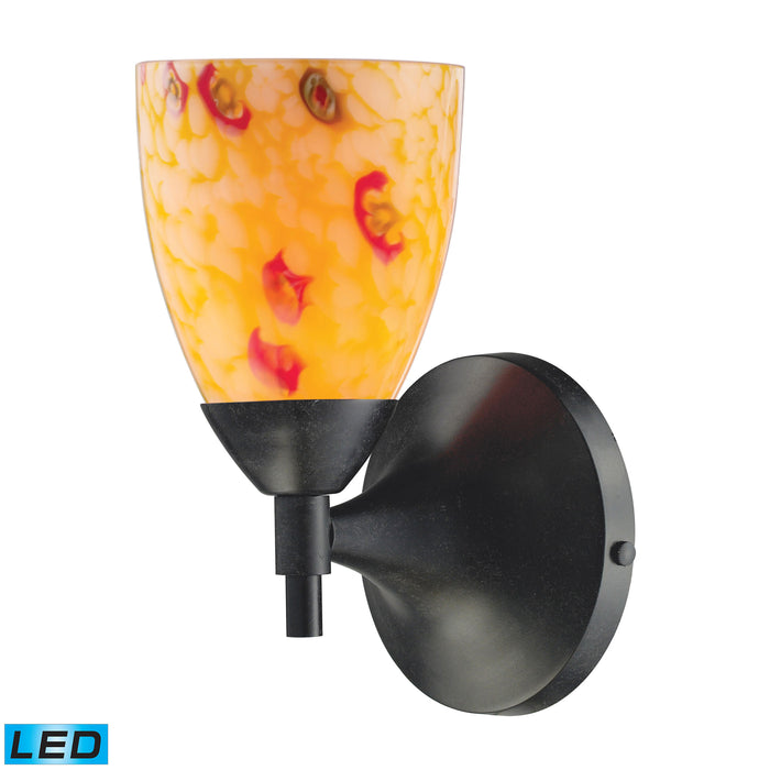 Celina 9'' High 1-Light Sconce - Dark Rust