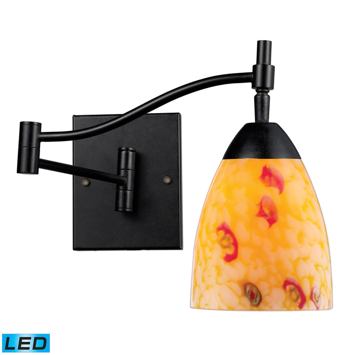 Celina 14'' High 1-Light Sconce - Dark Rust