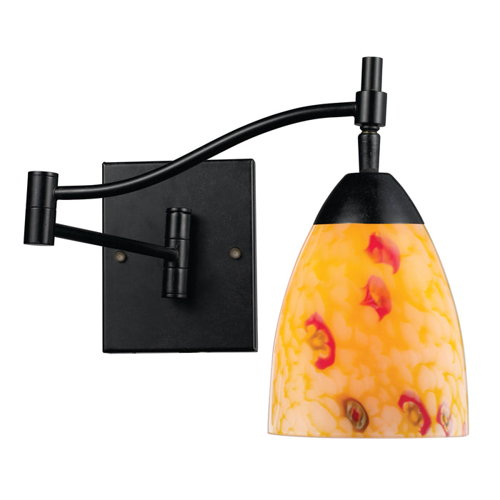 Celina 14'' High 1-Light Sconce - Dark Rust