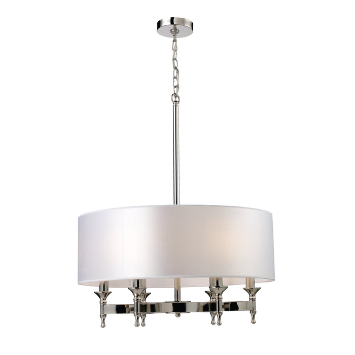 Pembroke 24'' Wide 6-Light Chandelier - Polished Nickel