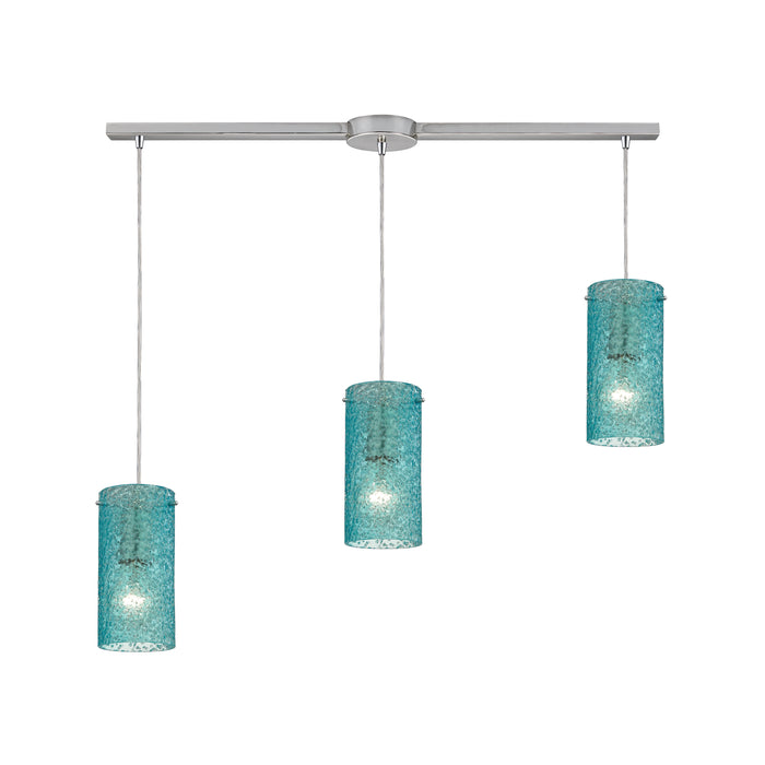 Ice Fragments Configurable Multi Pendant - Satin Nickel