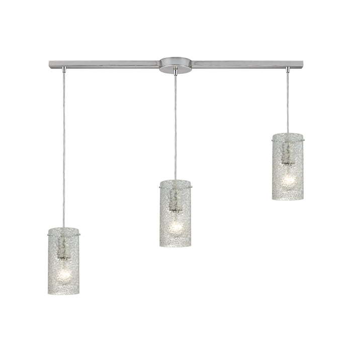 Ice Fragments Configurable Multi Pendant - Satin Nickel