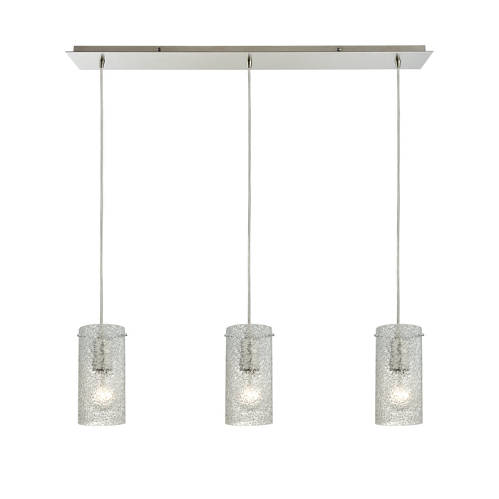 Ice Fragments Configurable Multi Pendant - Satin Nickel