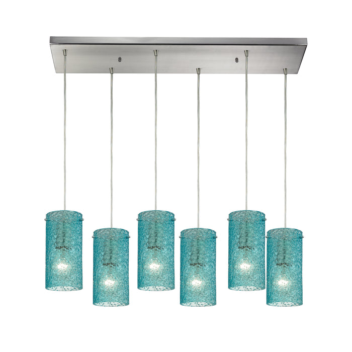 Ice Fragments Configurable Multi Pendant - Satin Nickel