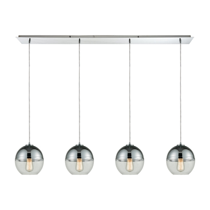 Revelo 46'' Wide 4-Light Mini Pendant - Polished Chrome