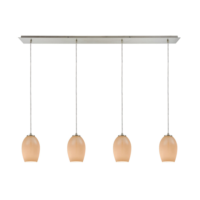 Villiska 46'' Wide 4-Light Mini Pendant - Satin Nickel