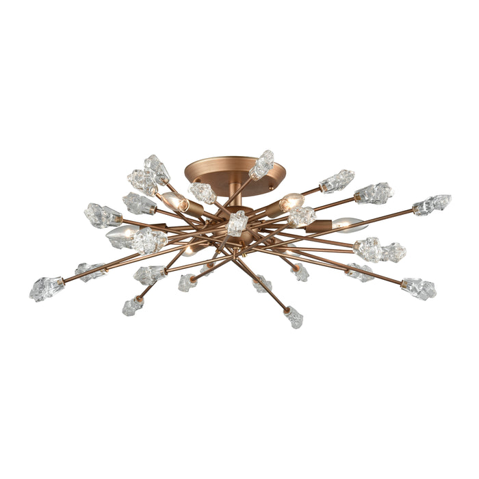 Serendipity 32'' Wide 6-Light Semi Flush Mount - Matte Gold