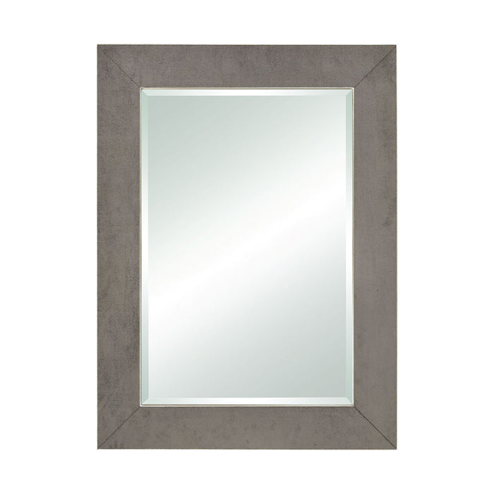 Dexter Mirror - Gray Faux Shagreen