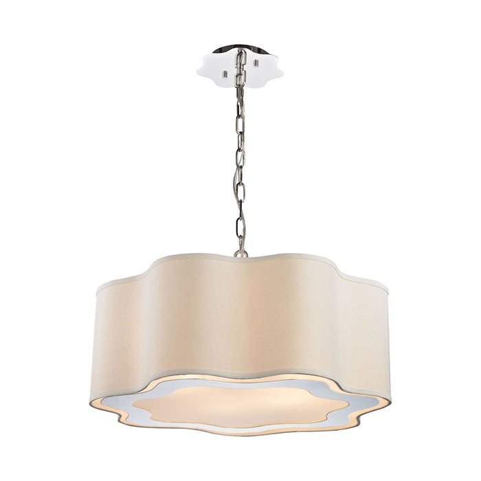 Villoy 24'' Wide 4-Light Pendant - Polished Nickel