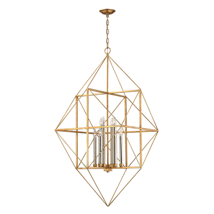 Connexions 24'' Wide 8-Light Pendant - Gold Leaf