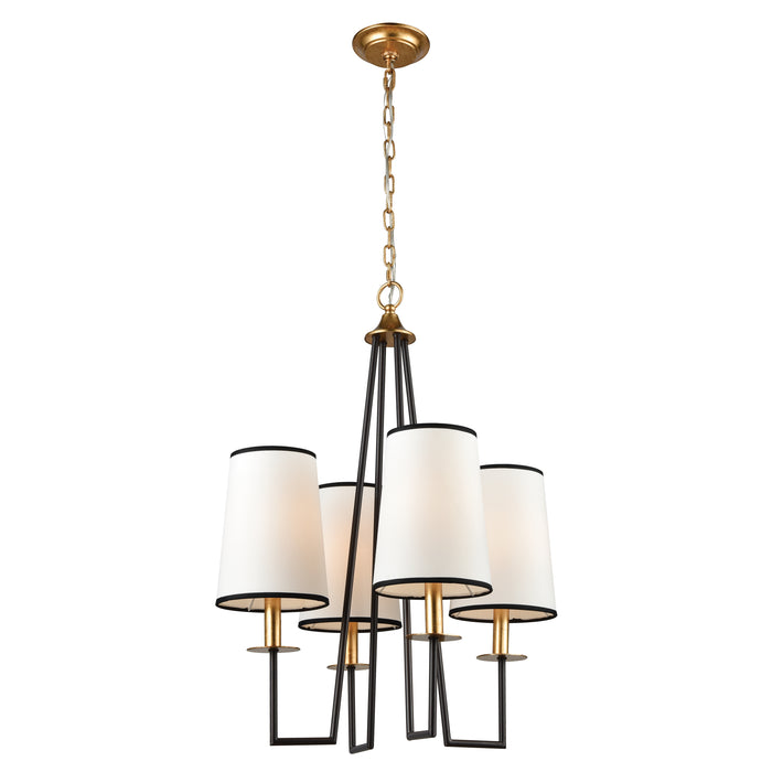 Nico 21.5'' Wide 4-Light Chandelier - Gold Leaf