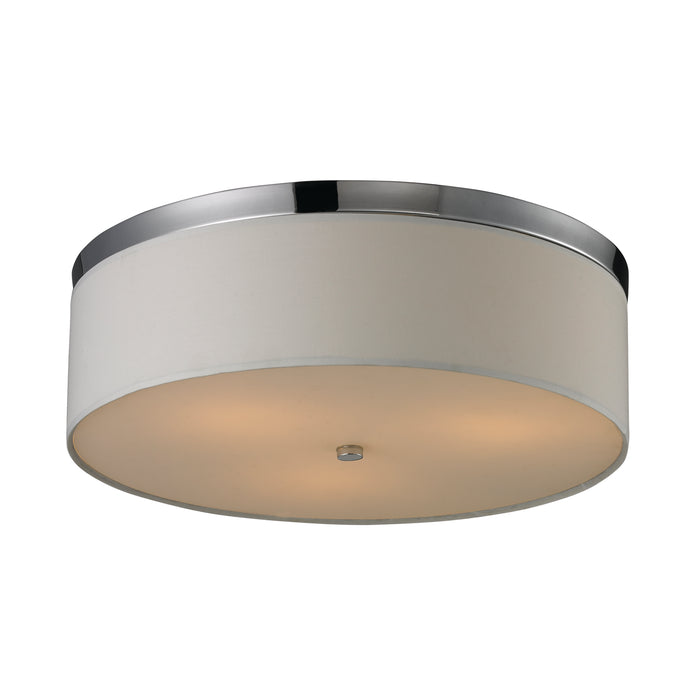 Flushmounts 17'' Wide 3-Light Flush Mount - Polished Chrome