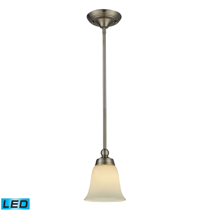 Sullivan 1 Light Pendant In Brushed Nickel - LED Offering Up To 800 Lumens (60 Watt Equivalent) With