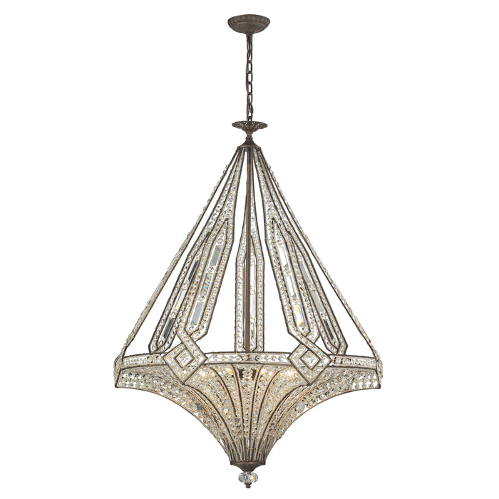 Jausten 30'' Wide 7-Light Chandelier - Antique Bronze