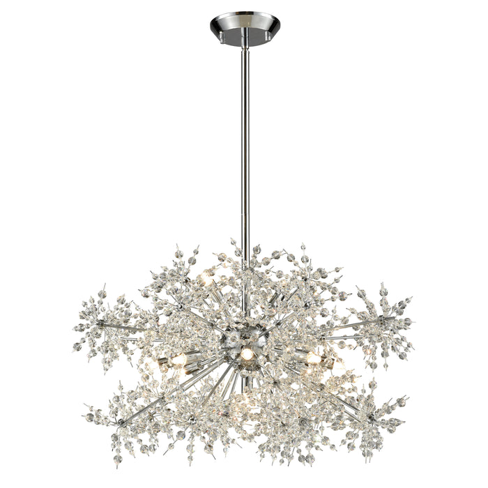 Snowburst 28'' Wide 11-Light Chandelier - Polished Chrome