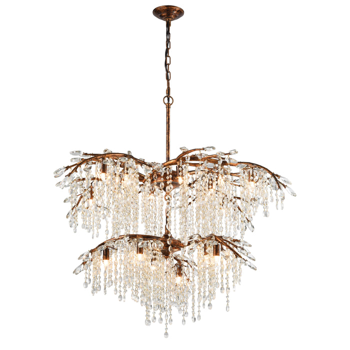 Elia 41'' Wide 18-Light Chandelier - Spanish Bronze