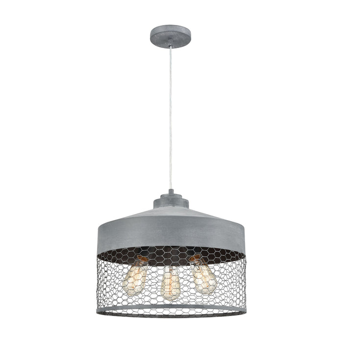 Darkhorse 16'' Wide 3-Light Chandelier - Concrete