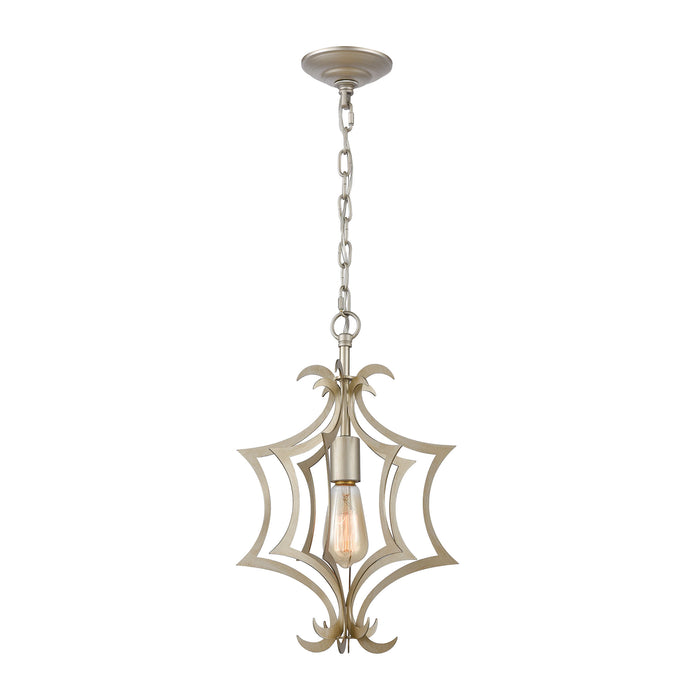 Delray 11'' Wide 1-Light Mini Pendant - Aged Silver