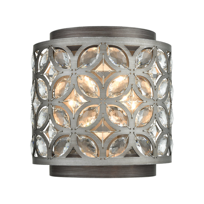 Rosslyn 9'' High 2-Light Sconce - Weathered Zinc