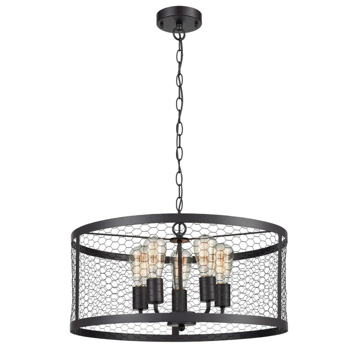 Grange 21'' Wide 5-Light Chandelier - Oil Rubbed Bronze