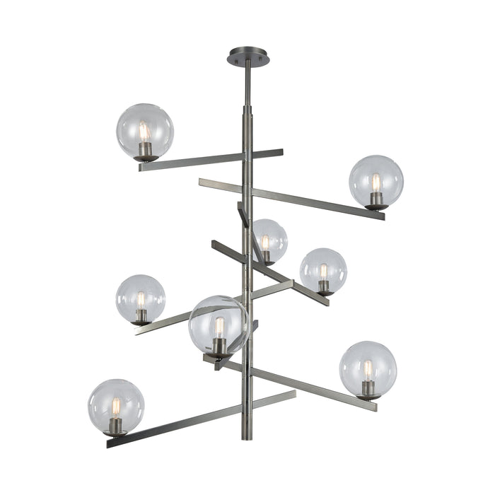 Globes of Light 42'' Wide 8-Light Chandelier - Black