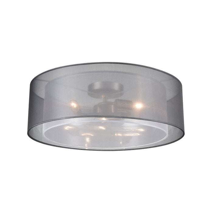 Genteel 20'' Wide 1-Light Flush Mount - Silver