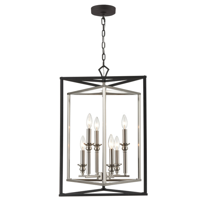 Salinger 19'' Wide 6-Light Pendant - Charcoal