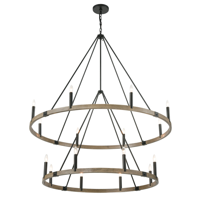 Transitions 56'' Wide 16-Light Chandelier - Oil Rubbed Bronze