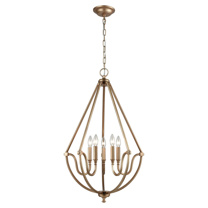 Stanton 22'' Wide 5-Light Chandelier - Matte Gold