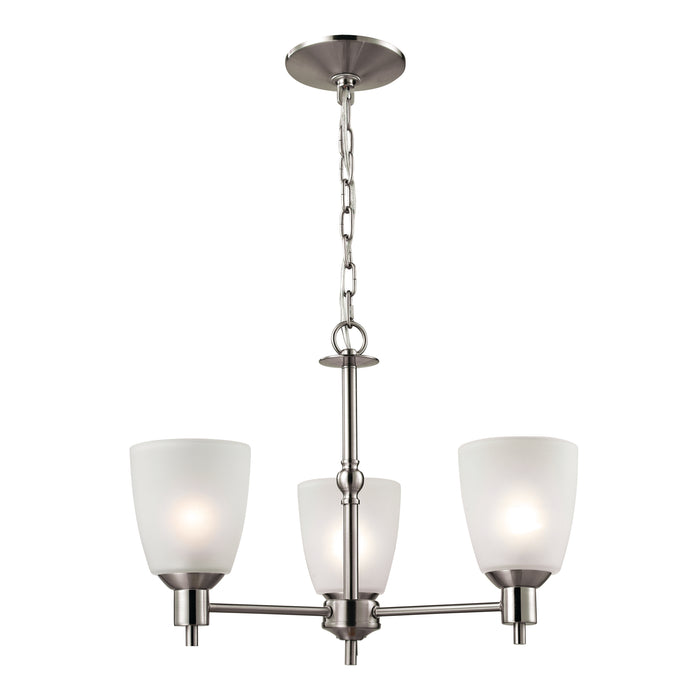 Jackson 20'' Wide 3-Light Chandelier - Brushed Nickel