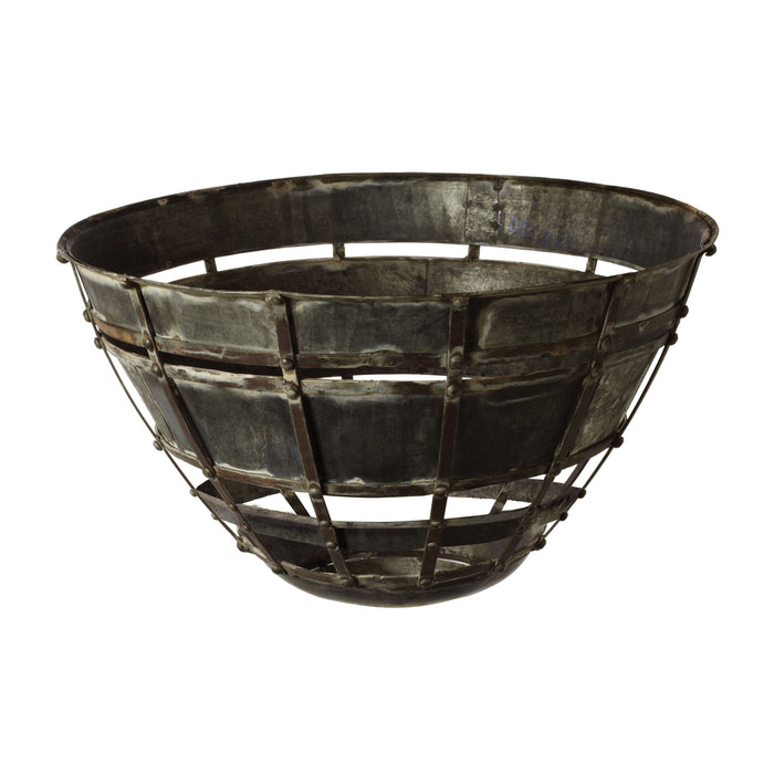 Colossal Fortress Bowl - Distressed Silver