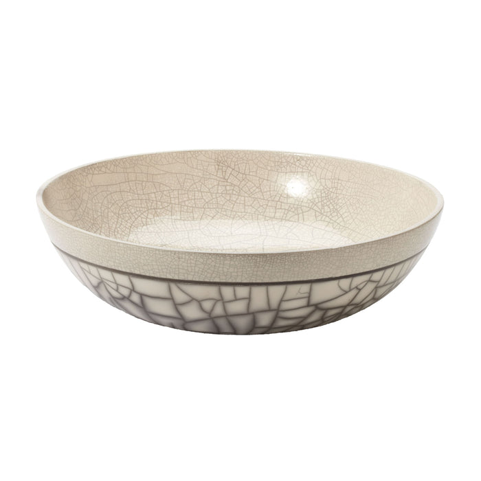 Raku Bowl in Gray Sand