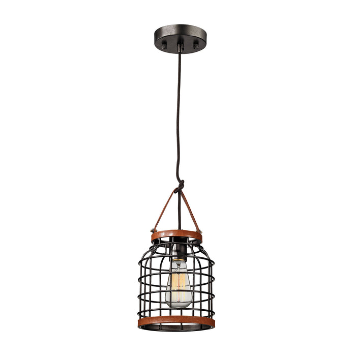 Purcell 7'' Wide 1-Light Mini Pendant - Iron