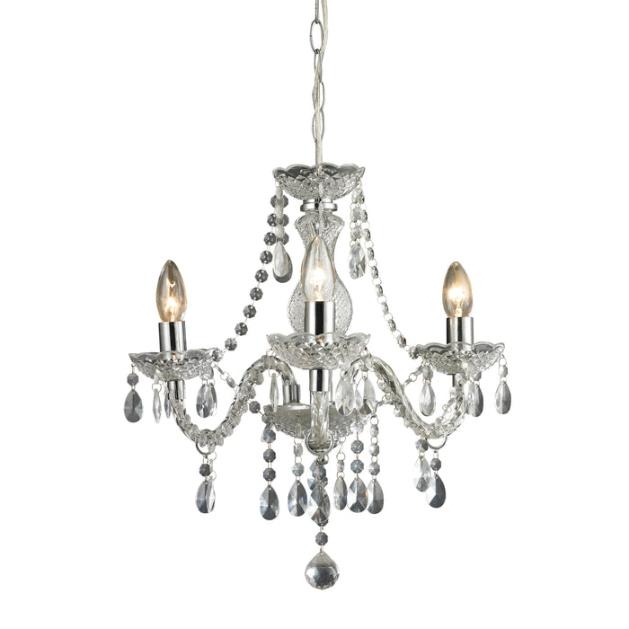 Theatre 16'' Wide 3-Light Chandelier - Clear